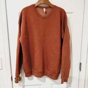 Men's Warm Terracotta Crewneck Sweater